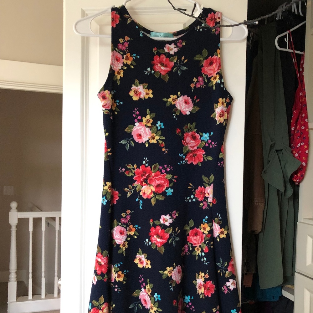 Sporty Floral Mini Dress